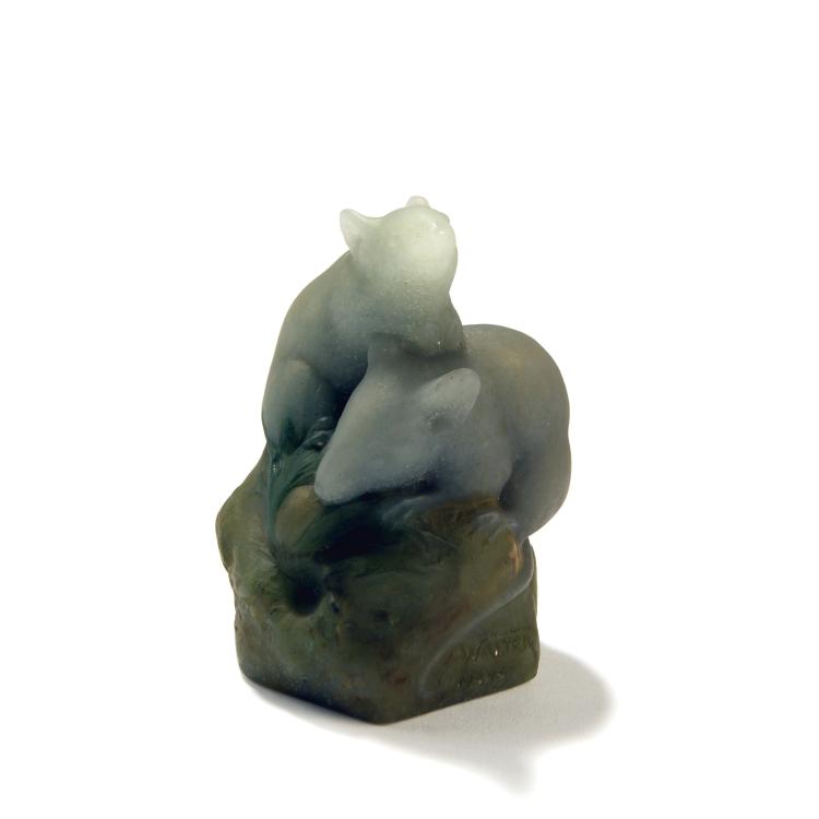 Hauptbild zu Objekt, Briefbeschwerer 'Deux Souris', 1920er Jahre, Henri Berg&eacute;, Walter, Amalric, Nancy, 141A 171