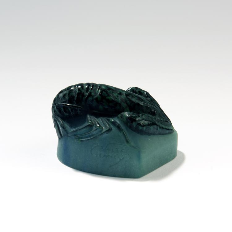 Bild 1 zu Objekt, 'Ecrevisse' paperweight, 1920s, Henri Berg&eacute;, Walter, Amalric, Nancy, 141A 177