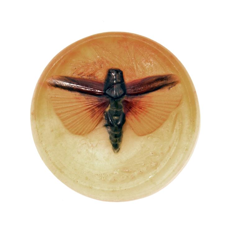 Hauptbild zu Objekt, 'Papillon' plaque, 1920s, Henri Berg&eacute;, Walter, Amalric, Nancy, 141A 180