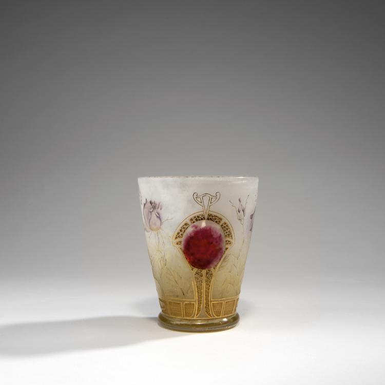 Hauptbild zu Objekt, Vase 'Roses', 1895-1900, Daum Fr&egrave;res, Nancy, 141A 102