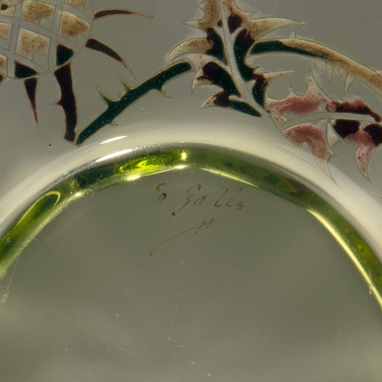 Bild 2 zu Objekt, Becher mit Unterteller 'Chardons et Croix de Lorraine', um 1884, Gall&eacute;, Emile, Nancy, 141A 28