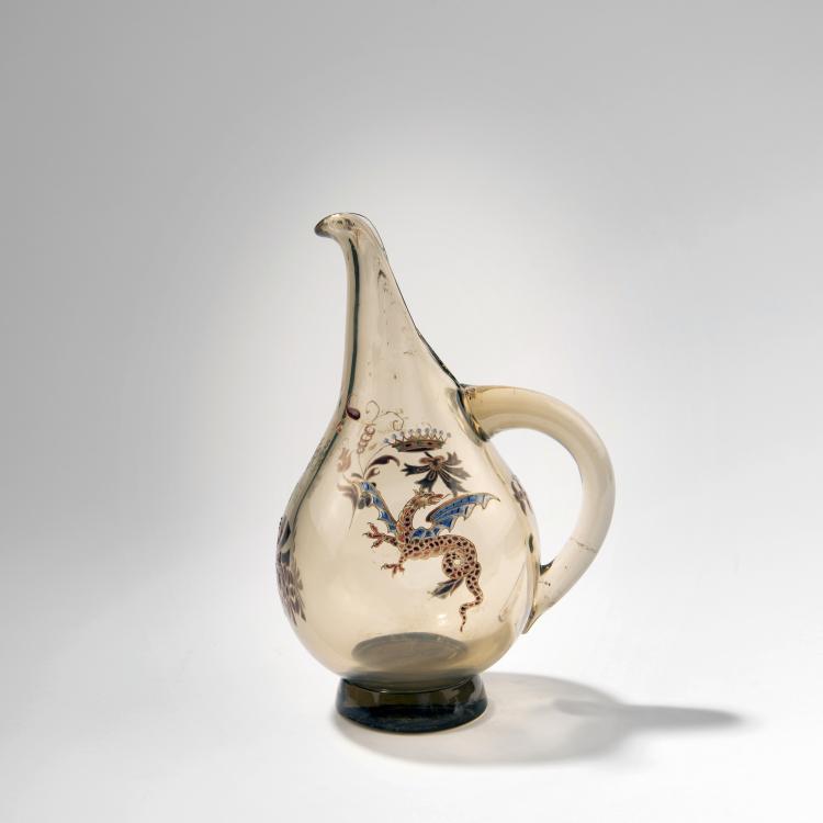 Hauptbild zu Objekt, Kanne 'Fleurs orn&eacute;manis&eacute;es' um 1884, Gall&eacute;, Emile, Nancy, 141A 29