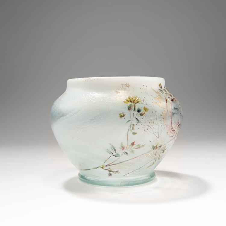 Bild 1 zu Objekt, 'Paysage et Fleurs' vase, 1890, Burgun, Schverer & Co., Meisenthal; Christian, D&eacute;sir&eacute;, Meisenthal, 141A 7