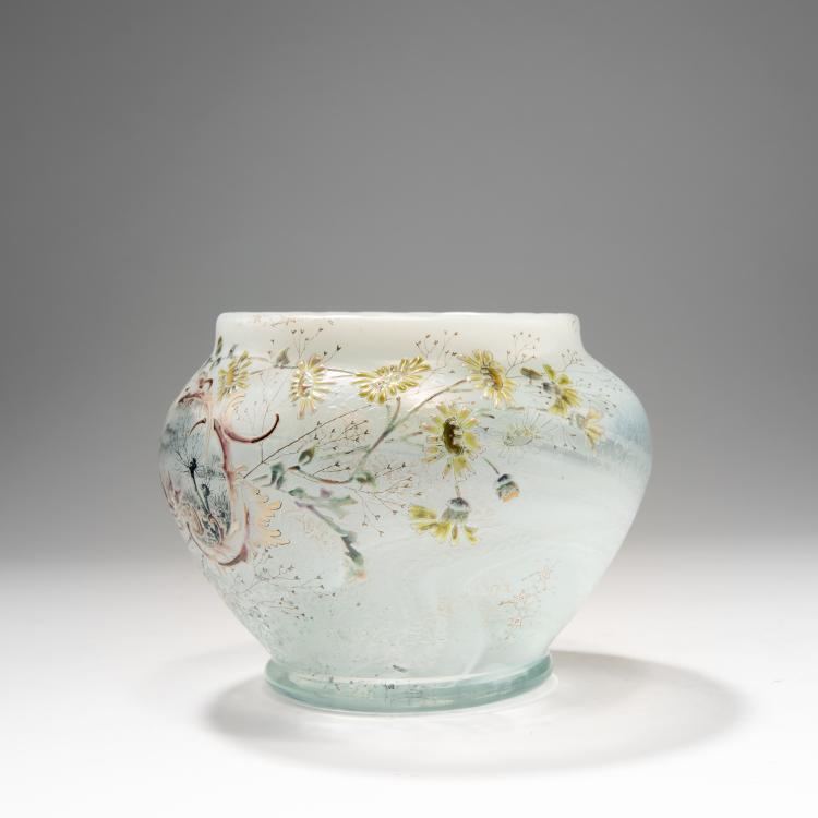 Bild 2 zu Objekt, 'Paysage et Fleurs' vase, 1890, Burgun, Schverer & Co., Meisenthal; Christian, D&eacute;sir&eacute;, Meisenthal, 141A 7
