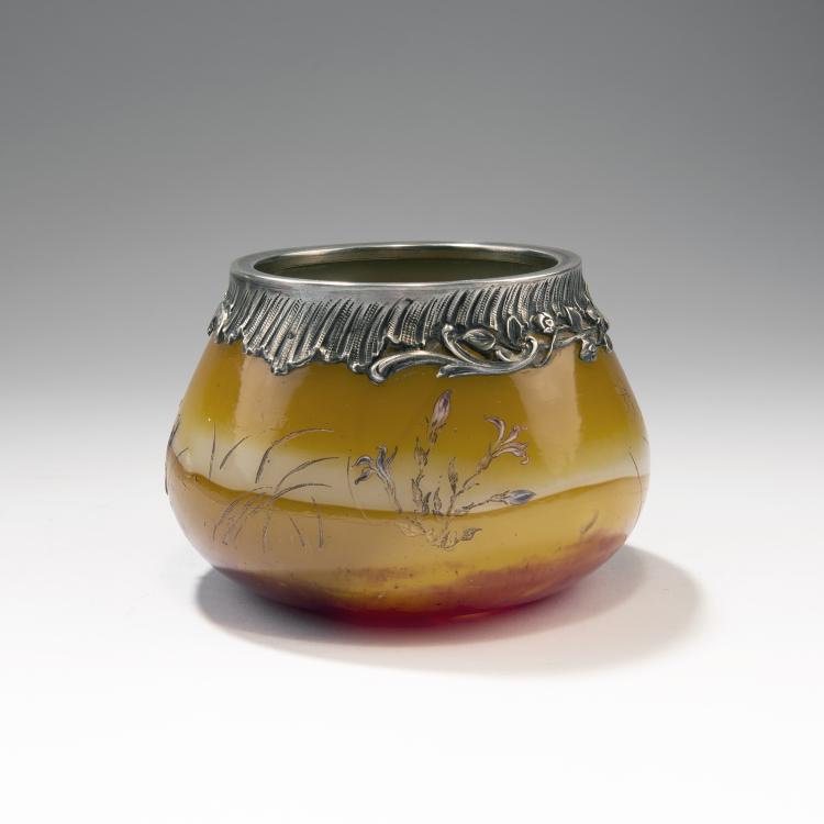 Bild 2 zu Objekt, Schale 'Fleurs des Pr&eacute;s' mit Silbermontierung von Malv&eacute;zieux Ain&eacute;, um 1895, Gall&eacute;, Emile, Nancy, 141A 41