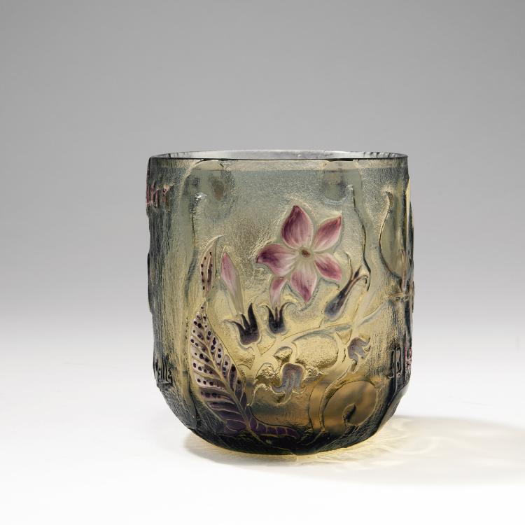 Hauptbild zu Objekt, Vase 'Fumer est plaisir, Plaisir est fum&eacute;e', um 1900, Gall&eacute;, Emile, Nancy, 141A 49