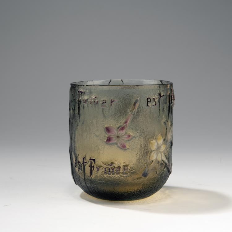 Bild 1 zu Objekt, Vase 'Fumer est plaisir, Plaisir est fum&eacute;e', um 1900, Gall&eacute;, Emile, Nancy, 141A 49