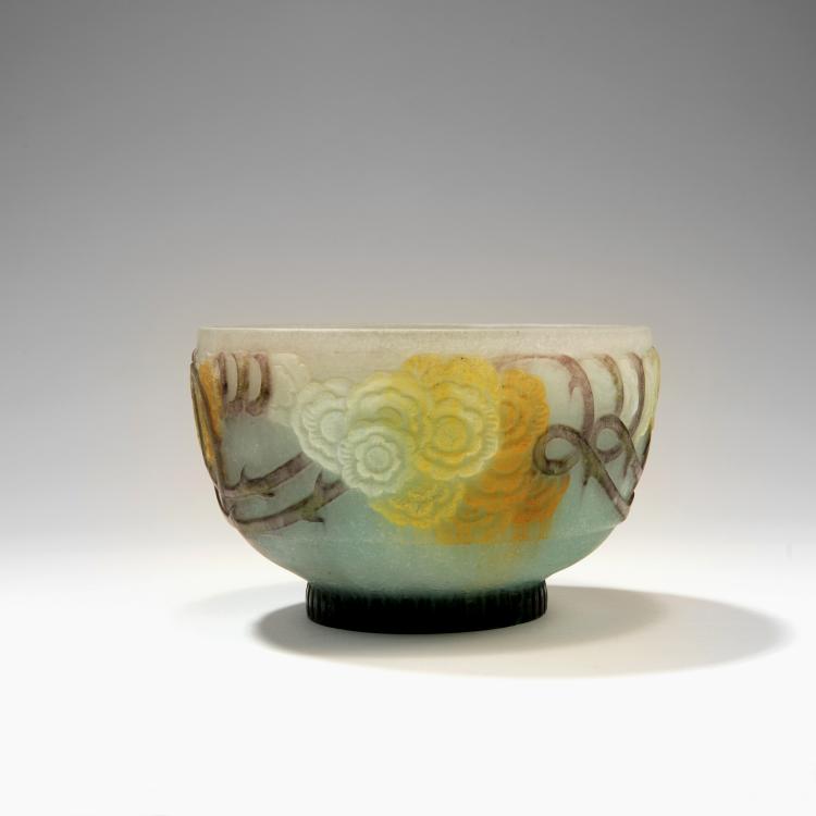 Hauptbild zu Objekt, Schale 'Roses grimpantes', 1920er Jahre, Walter, Amalric, Nancy, 141A 160