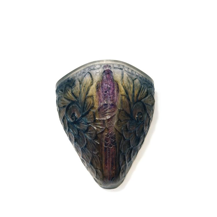 Hauptbild zu Objekt, Wandapplique 'Oiseau et Feuillage', 1925, Argy-Rousseau, Gabriel, Paris, 141A 156