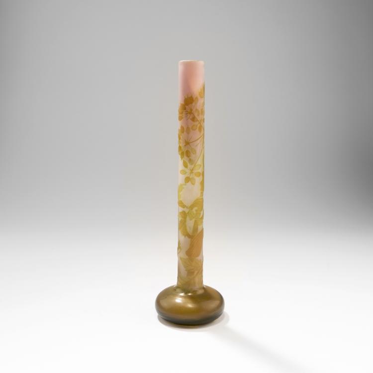 Hauptbild zu Objekt, Stangenvase 'Ombelles', 1906-14 , Gall&eacute;, Etablissements, Nancy, 141C 478