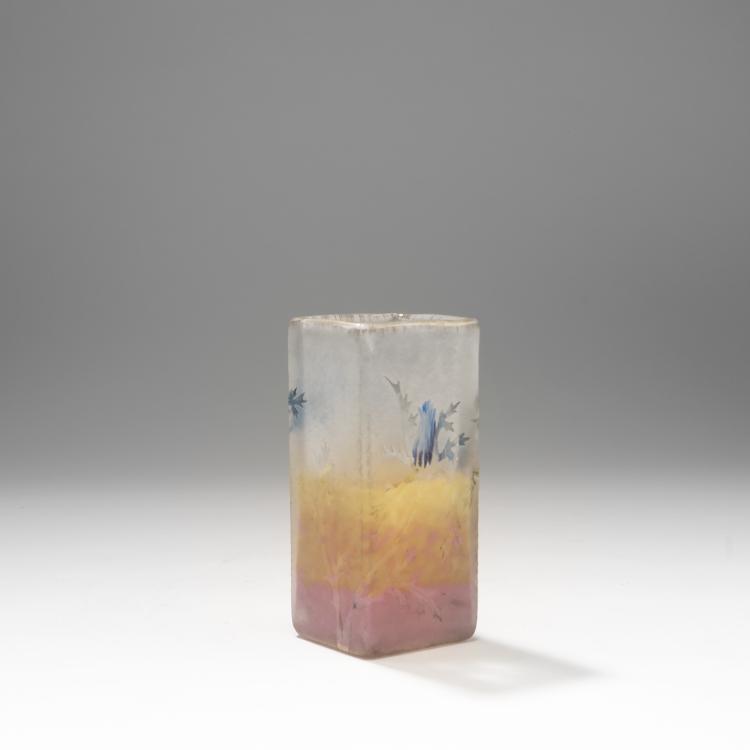 Bild 1 zu Objekt, Vase 'Chardons bleus', um 1905, Daum Fr&egrave;res, Nancy, 141C 416