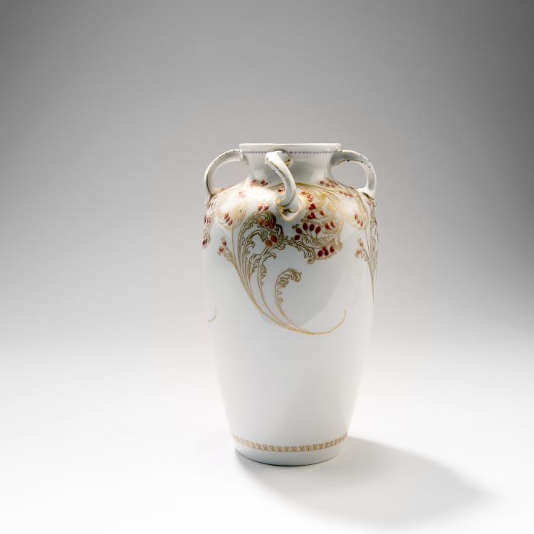 Bild 1 zu Objekt, Vase with four handles, 1908, Theodor Schmuz-Baudiss, Berlin, KPM, 141C 603