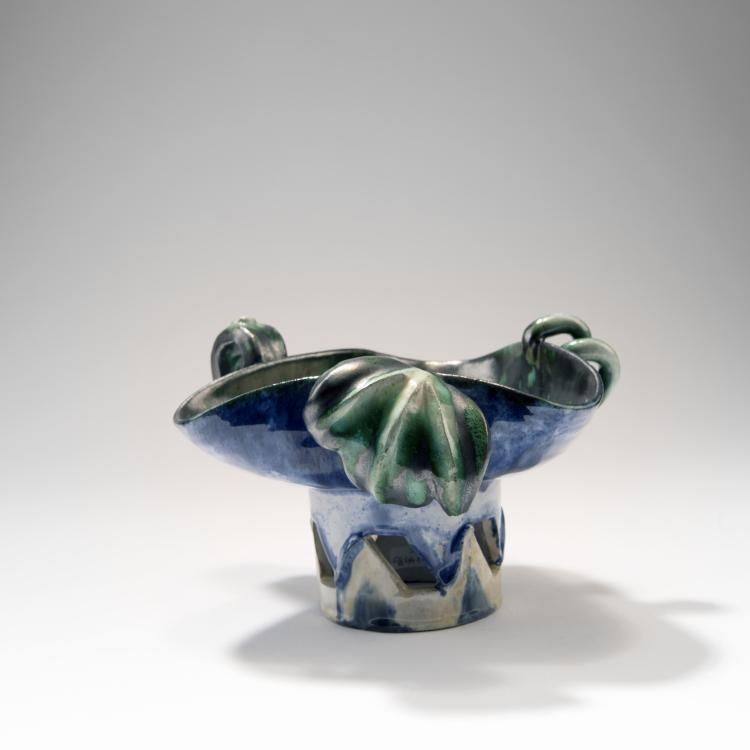 Bild 1 zu Objekt, Schale mit drei Henkeln, 1926, Wiener Werkst&auml;tte, 141C 629