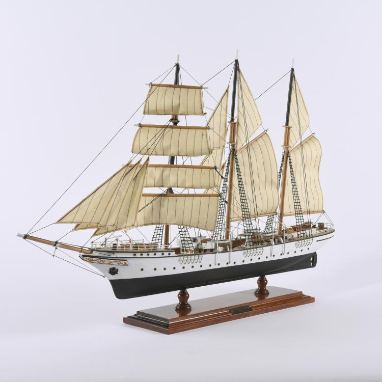 Bild 4 zu Objekt, Schiffsmodell Dreimast-Bark 'Mercator', 141A 259