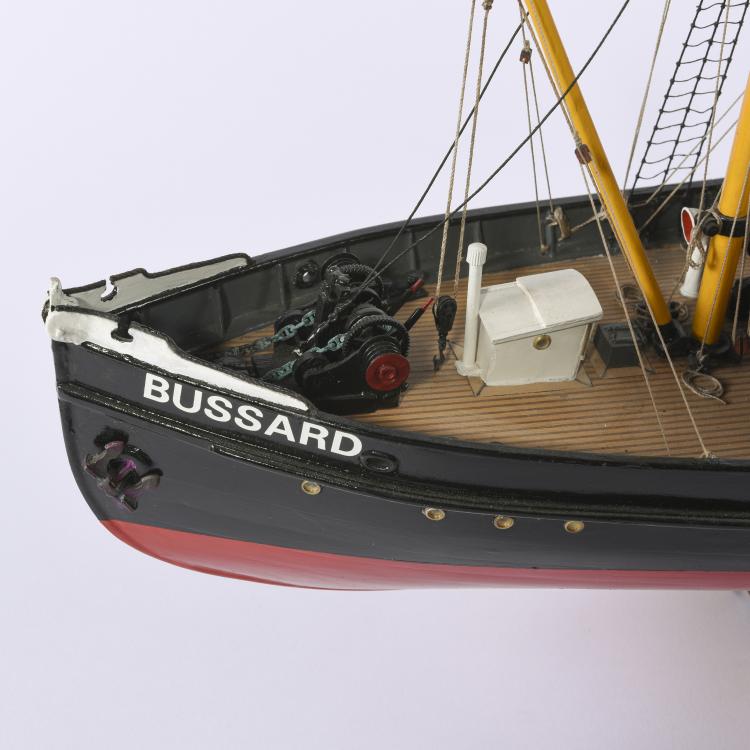 Bild 1 zu Objekt, Schiffsmodell Dampfschiff 'Bussard' , 141A 260