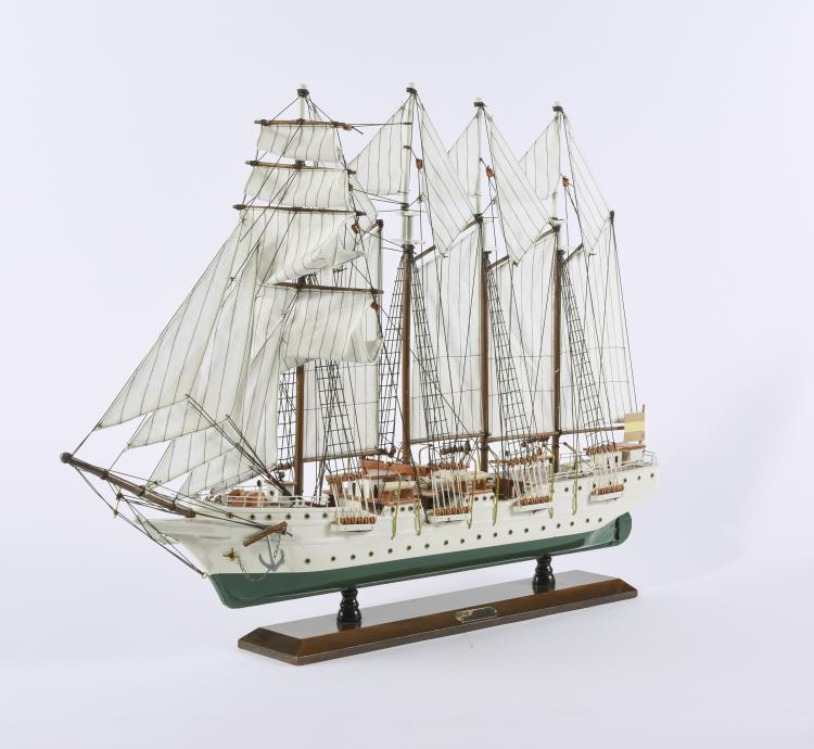 Bild 3 zu Objekt, Schiffsmodell Viermast-Schoner 'J.S. Elcano', 141A 261
