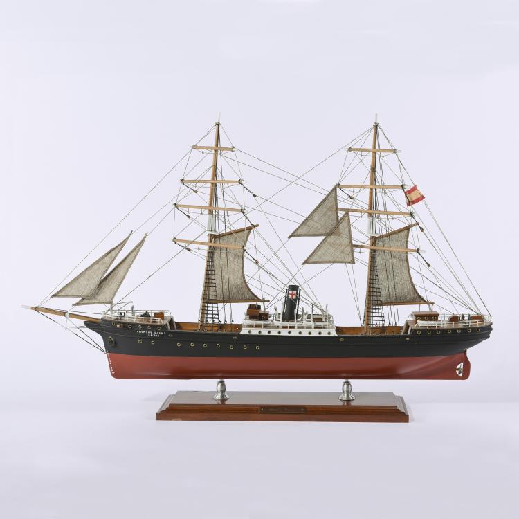 Hauptbild zu Objekt, Schiffsmodell Schraubendampfer 'Martin Saenz', 141A 263