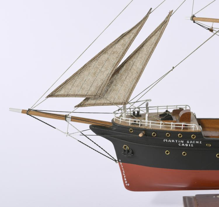 Bild 1 zu Objekt, Schiffsmodell Schraubendampfer 'Martin Saenz', 141A 263