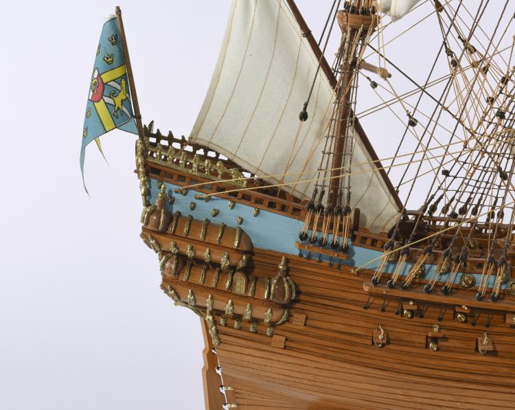Bild 2 zu Objekt, Schiffsmodell Dreimast-Galeone 'Wasa', 141A 264