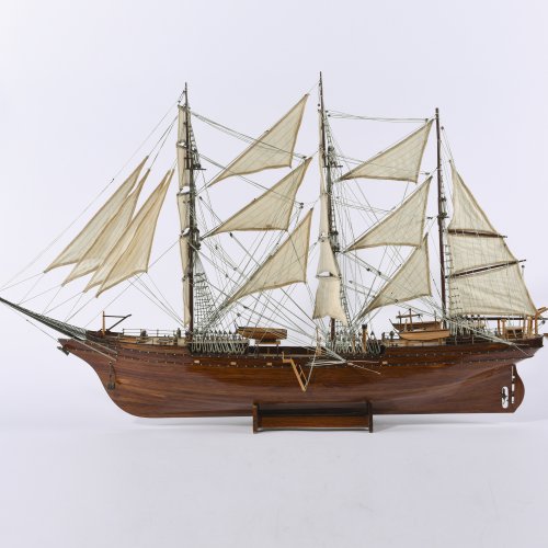 Model three-masted barque