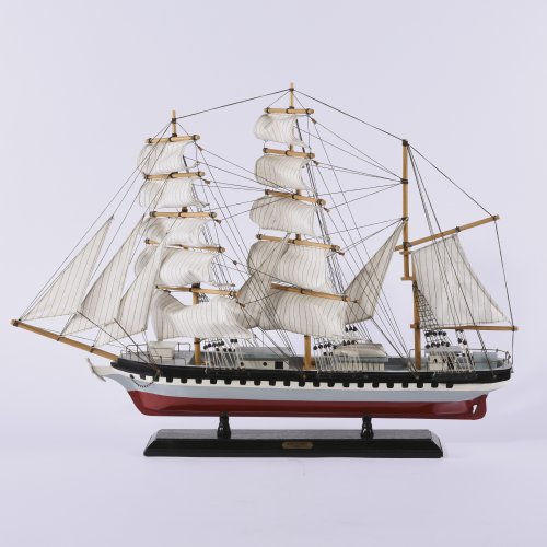 Model three-masted barque 'Marco Polo'