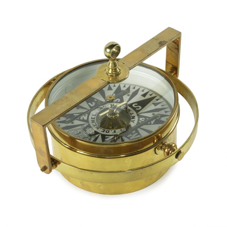 Hauptbild zu Objekt, Kompass mit kardanischer Aufh&auml;ngung , De Kemel, F., Antwerpen, 141A 289