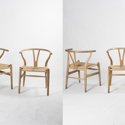 Six 'Y' chairs 'CH-24', 1950