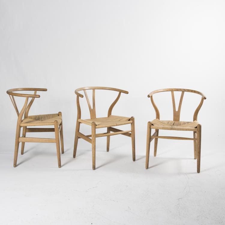 Bild 1 zu Objekt, Six 'Y' chairs 'CH-24', 1950, Hansen, Carl & Son, Odense, 142A 106
