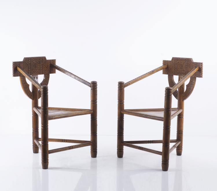 Hauptbild zu Objekt, Two 'Munk' armchairs, 1930/40s, Schweden, 143B 289