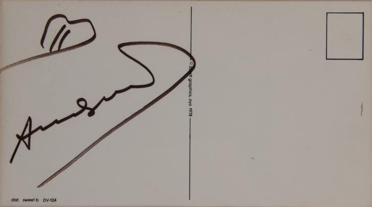 Bild 1 zu Objekt, 'The Neon Woman' (promotional card), 1978, signiert von Andy Warhol, Andy Warhol, signed by Andy Warhol, 142C 461