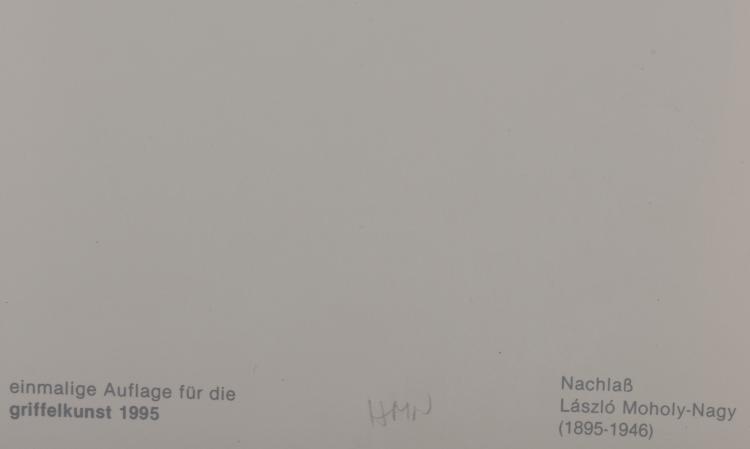 Bild 1 zu Objekt, Photogramm, 1923 (1995), 142C 334