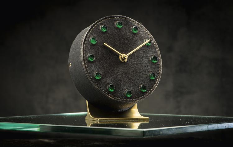Bild 1 zu Objekt, Table clock, c. 1962, Carl Aub&ouml;ck, Werkst&auml;tte Carl Aub&ouml;ck, Wien, 143B 434