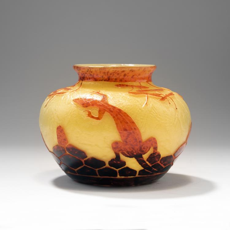 Bild 1 zu Objekt, 'L&eacute;zards' vase, 1922-25, Schneider, Epinay-sur-Seine, 141B 374