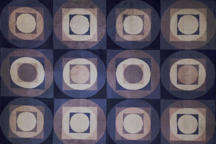 Hauptbild zu Objekt, Unikatteppich, um 1963, Sigrid Wylach, Vorwerk, Wuppertal, 143B 435