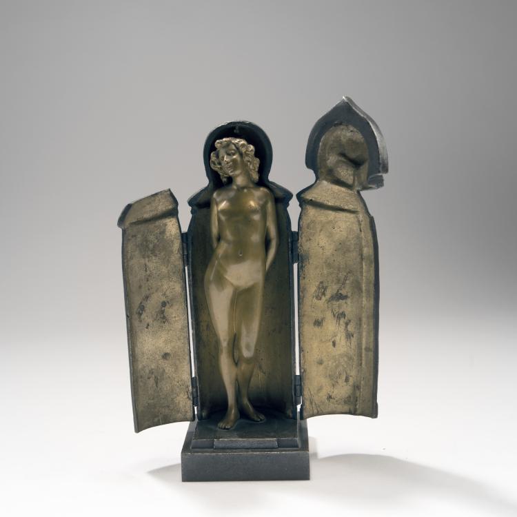 Hauptbild zu Objekt, N&uuml;rnberger Eiserne Jungfrau mit verdeckter Erotica, 1920er Jahre, 141C 759