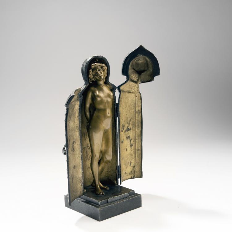 Bild 1 zu Objekt, N&uuml;rnberger Eiserne Jungfrau mit verdeckter Erotica, 1920er Jahre, 141C 759