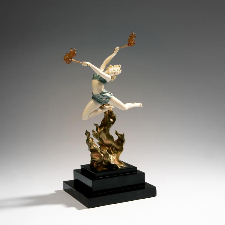 Hauptbild zu Objekt, 'Flamment&auml;nzerin', um 1928, Preiss & Kassler, Berlin, 141D 10