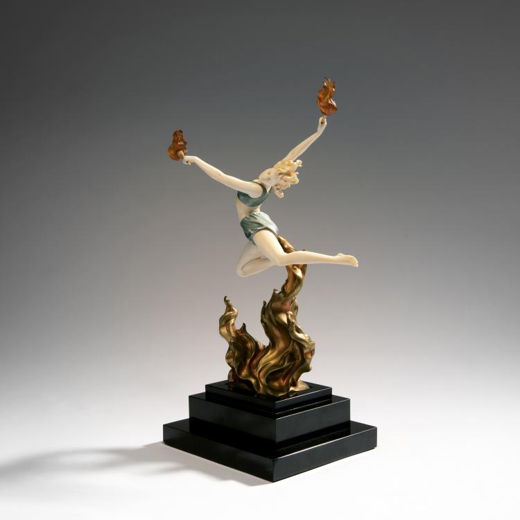 Bild 9 zu Objekt, 'Flamment&auml;nzerin', um 1928, Preiss & Kassler, Berlin, 141D 10