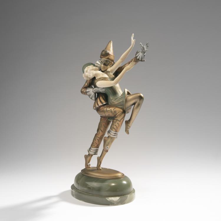 Bild 2 zu Objekt, 'Columbine and Harlequin', c. 1925, Preiss & Kassler, Berlin, 141D 33