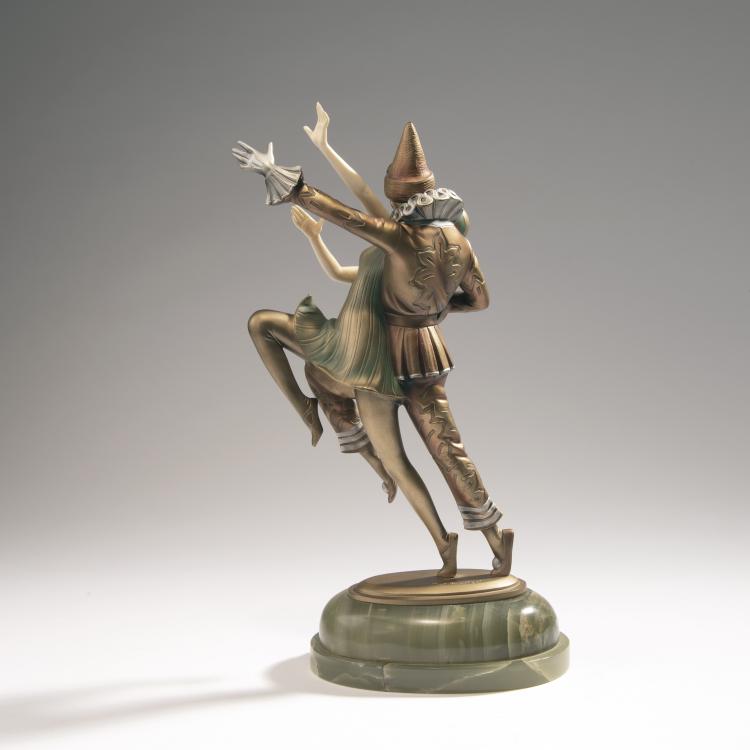 Bild 4 zu Objekt, 'Columbine and Harlequin', c. 1925, Preiss & Kassler, Berlin, 141D 33