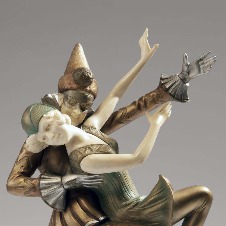 Bild 5 zu Objekt, 'Columbine and Harlequin', c. 1925, Preiss & Kassler, Berlin, 141D 33