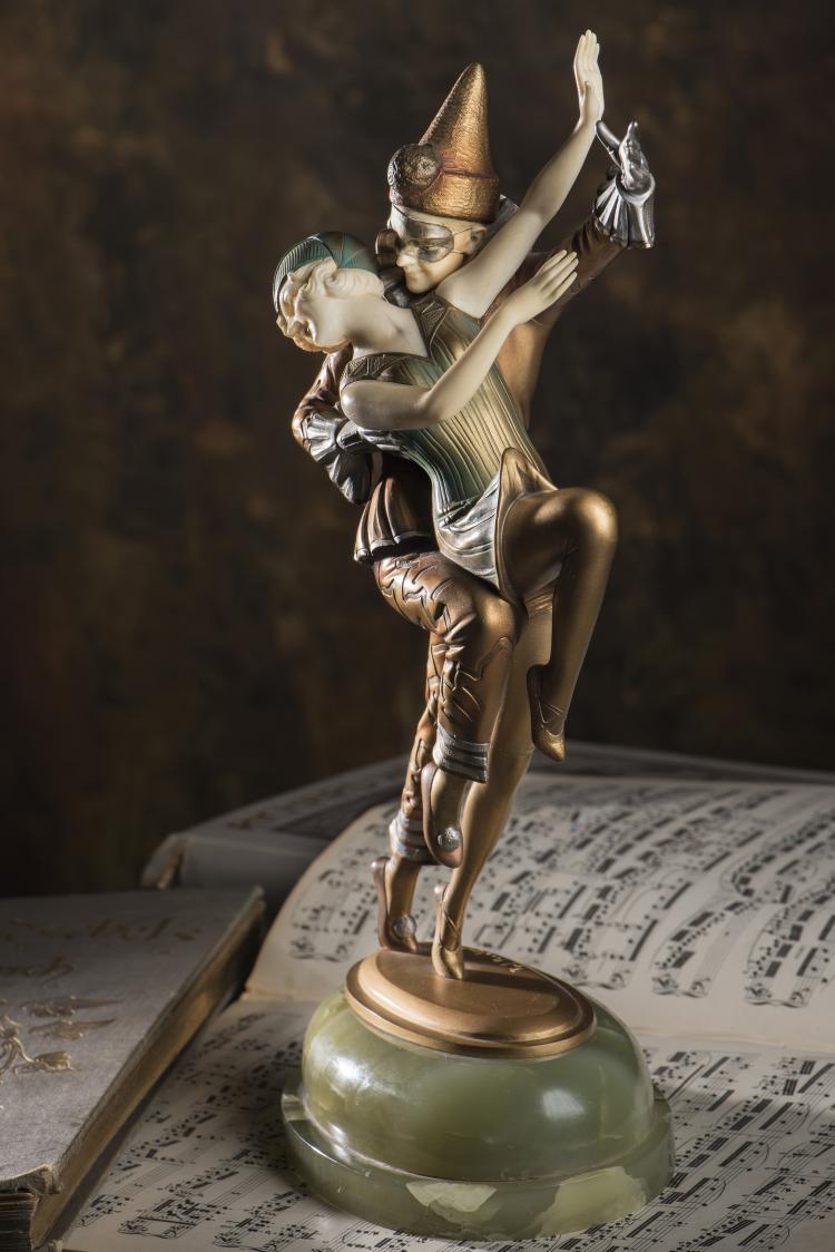 Bild 8 zu Objekt, 'Columbine and Harlequin', c. 1925, Preiss & Kassler, Berlin, 141D 33