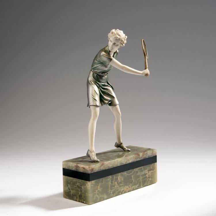 Hauptbild zu Objekt, 'Tennis Player', c. 1928, Preiss & Kassler, Berlin, 141D 16