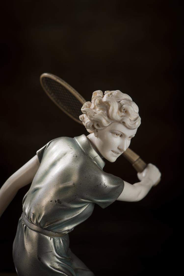 Bild 1 zu Objekt, 'Tennis Player', c. 1928, Preiss & Kassler, Berlin, 141D 16