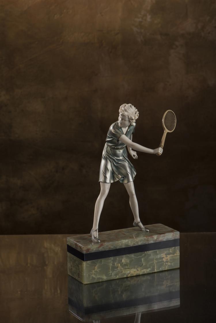 Bild 2 zu Objekt, 'Tennis Player', c. 1928, Preiss & Kassler, Berlin, 141D 16