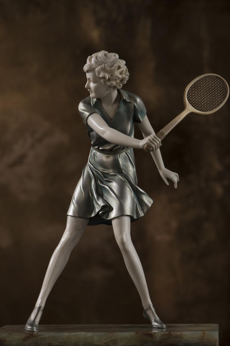 Bild 3 zu Objekt, 'Tennis Player', c. 1928, Preiss & Kassler, Berlin, 141D 16