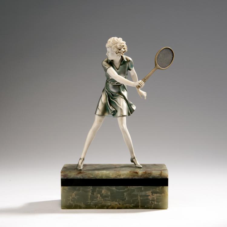 Bild 9 zu Objekt, 'Tennis Player', c. 1928, Preiss & Kassler, Berlin, 141D 16