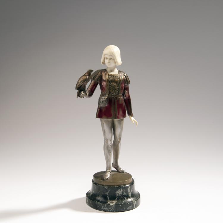 Hauptbild zu Objekt, 'The Falconer', c. 1925, Rosenthal & Maeder, Berlin, 141D 25