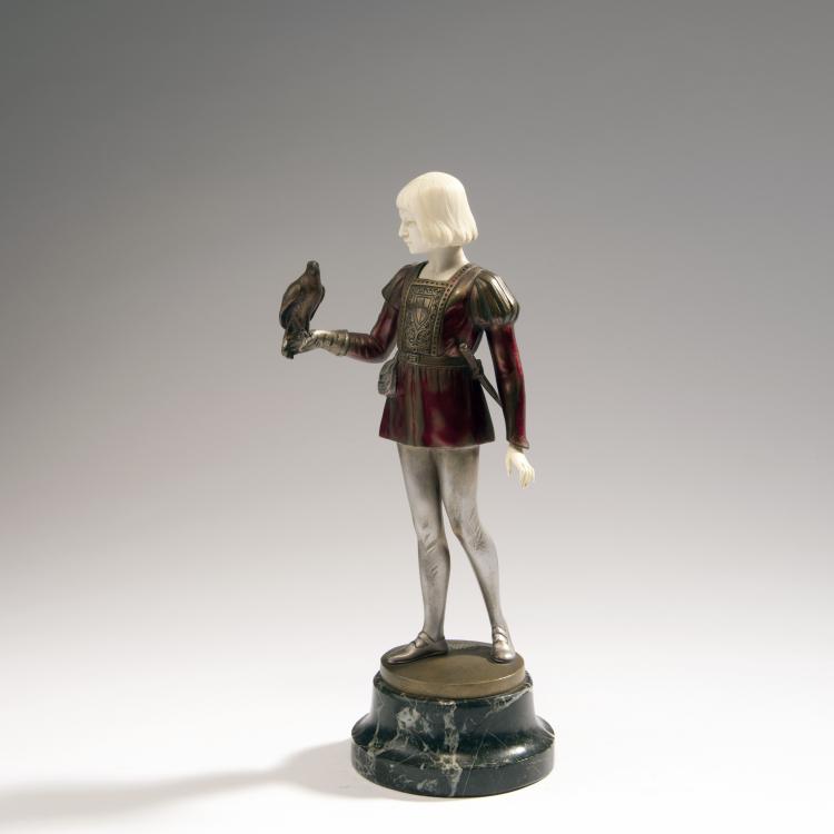 Bild 1 zu Objekt, 'The Falconer', c. 1925, Rosenthal & Maeder, Berlin, 141D 25