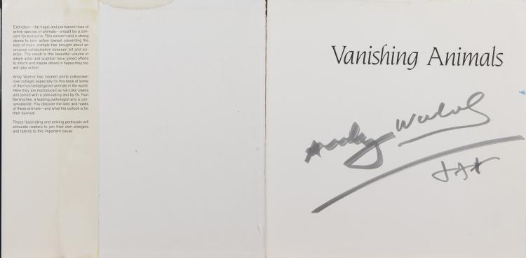 Bild 1 zu Objekt, 'Vanishing Animal' (Book), 1986, signed by Andy Warhol, Springer Verlag, 142C 465